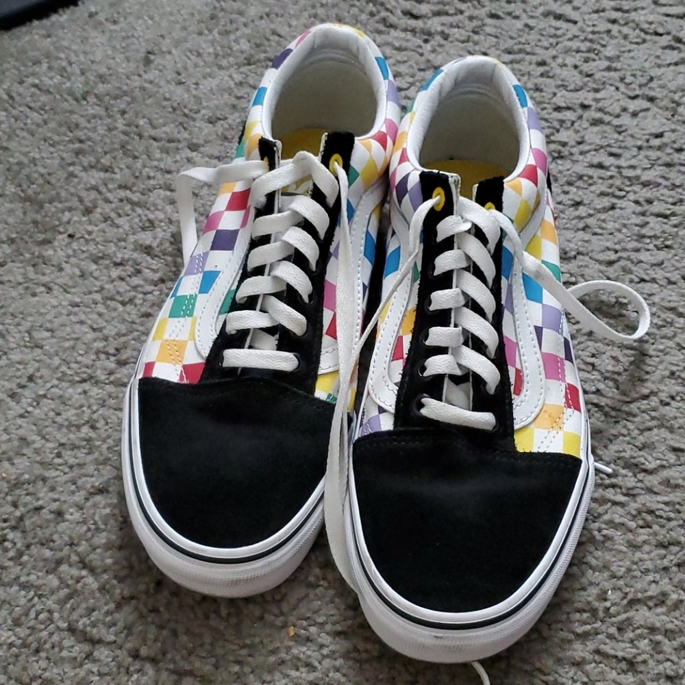 Checkered shoes